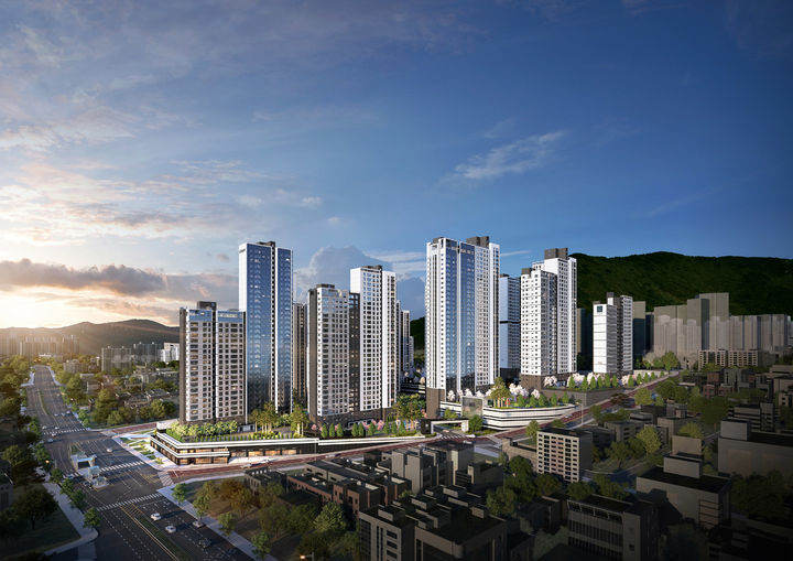 [서울=뉴시스] 엄궁역 트라비스 하늘채 투시도. (출처=코오롱글로벌) 2026.03.30. photo@newsis.com *재판매 및 DB 금지