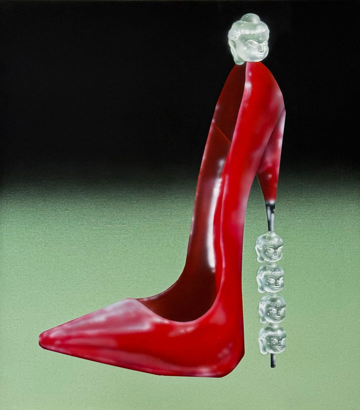 Between Silence and Noise, 53×45.5cm, 캔버스에 아크릴, 2026, 80만원 *재판매 및 DB 금지