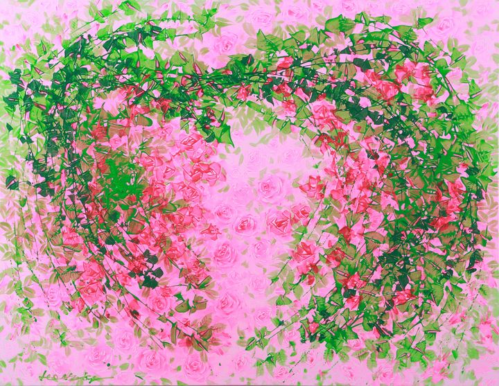 꽃춤(花舞)-Flower Dance, 91×117cm, Mixed media on canvas *재판매 및 DB 금지