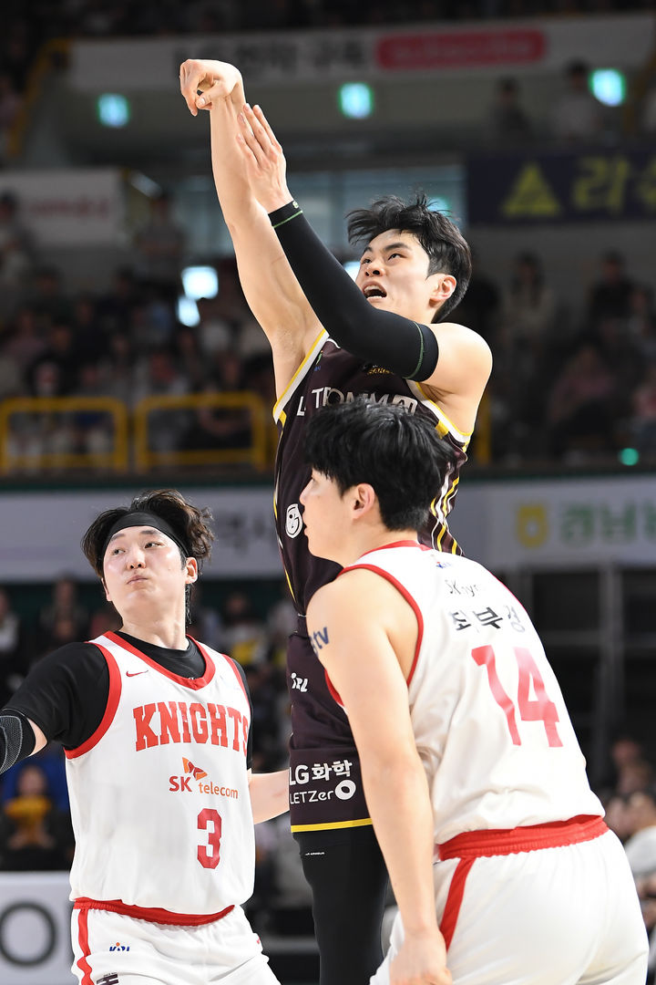 [서울=뉴시스] 프로농구 창원 LG의 유기상. (사진=KBL 제공) *재판매 및 DB 금지