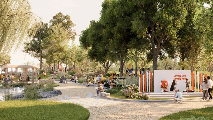 [서울=뉴시스] 농심 2026 서울국제정원박람회 기업정원 'Spicy Happiness In Noodles' 렌더링 이미지(사진=농심) *재판매 및 DB 금지