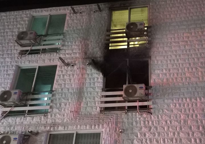 [구미=뉴시스] 빌라 화재. (사진=경북소방본부 제공) 2026.03.31 photo@newsis.com *재판매 및 DB 금지