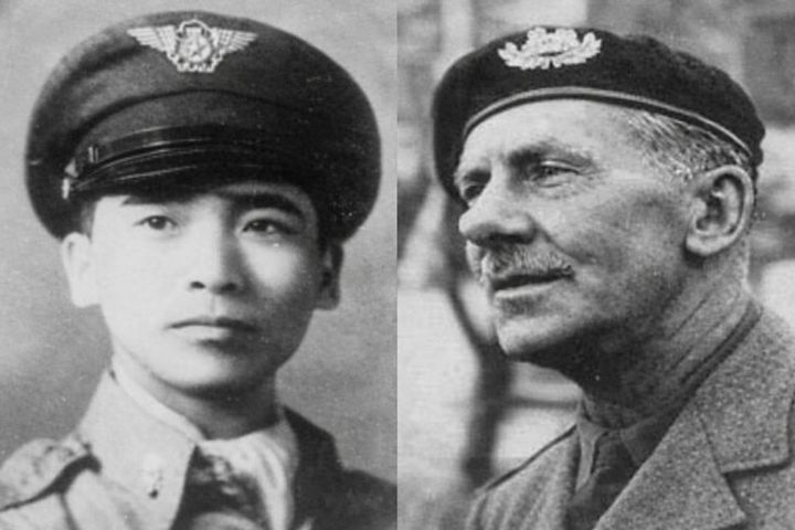 [서울=뉴시스] 김현일 공군 대위(왼쪽)와 제임스 파워 칸 영국 육군 중령. (사진=국가보훈부 제공) 2026.03.31. photo@newsis.com *재판매 및 DB 금지