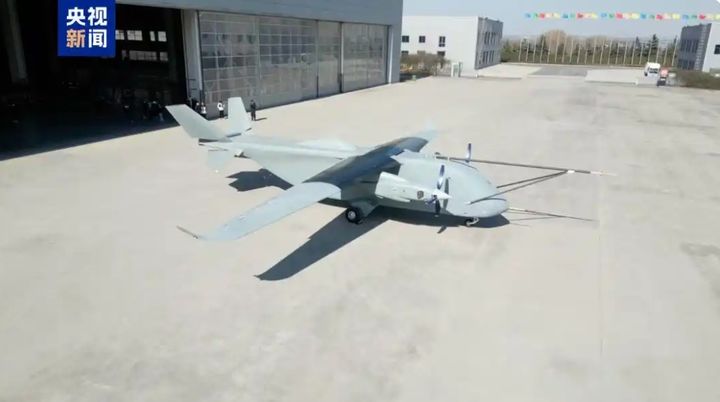 [서울=뉴시스] 중국 노린코사가 제작한 적재 중량 3.5t으로 세계 최대 화물 드론 창잉-8호.(출처: CCTV) 2026.03.31. *재판매 및 DB 금지