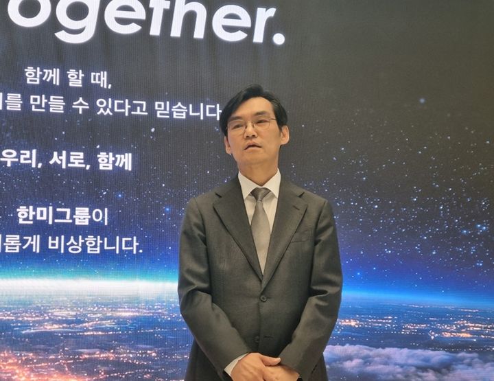 [서울=뉴시스] 황상연 신임 한미약품 대표는 31일 주주총회 및 이사회 종료 후 기자들과 만나 포부를 밝혔다. 2026.3.31. photo@newsis.com *재판매 및 DB 금지