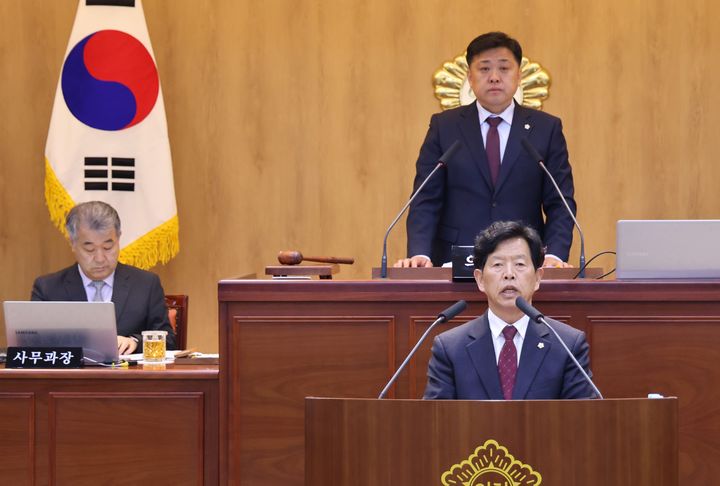 5분 자유발언하는 조성룡 단양군의원 *재판매 및 DB 금지