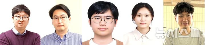[포항=뉴시스] = 포스텍 생명과학과·융합대학원 최세규 교수 연구팀이 피부 세포 일부를 미리 '준비된 상태'로 바꿔 상처가 생기는 순간, 곧바로 빠른 회복에 돌입할 수 있는 원리를 규명했다. 사진 왼쪽부터 최 교수, 생명과학과 김종경 교수, 생명과학과 통합과정 곽민준·조예민·최은준씨. (사진=포스텍 제공) 2026.03.31. photo@newsis.com