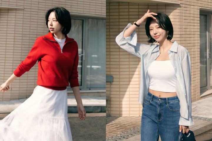 [서울=뉴시스] 더엣지 '올데이코어' 모델 김고은 (사진=CJ온스타일 제공) 2026.03.31. photo@newsis.com *재판매 및 DB 금지