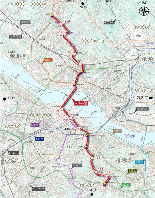 [서울=뉴시스] 서부선 도시철도 노선도. 2026.04.01. (자료=서울시 제공) *재판매 및 DB 금지