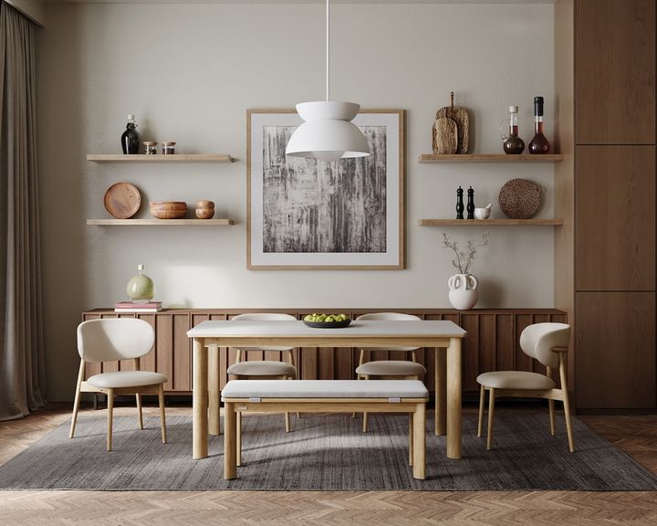 [서울=뉴시스] 까사미아의 다이닝 시리즈 '포멜로(POMELO)' (사진=신세계까사 제공) 2026.03.31. photo@newsis.com *재판매 및 DB 금지