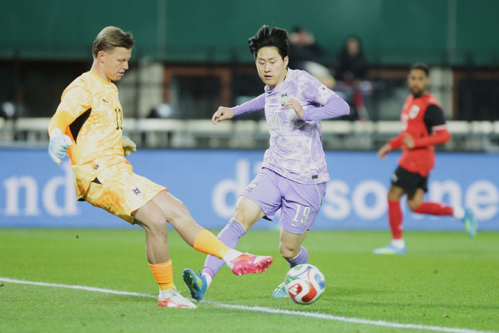 [빈=AP/뉴시스] 축구 국가대표 미드필더 이강인. 2026.03.31.