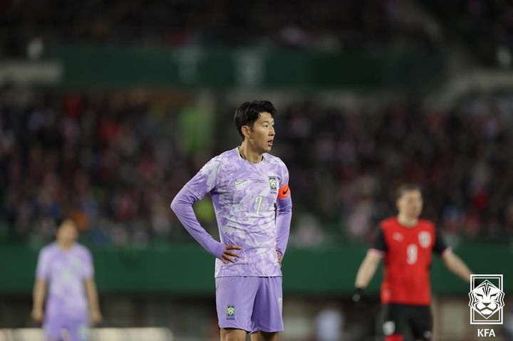 [서울=뉴시스] 한국 축구대표팀 주장 손흥민. (사진=대한축구협회 제공) 
