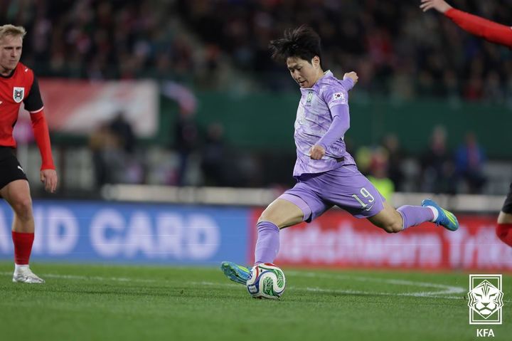 [서울=뉴시스] 한국 축구대표팀 미드필더 이강인. (사진=대한축구협회 제공) 