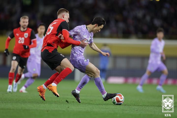 [서울=뉴시스] 한국 축구대표팀 미드필더 이재성. (사진=대한축구협회 제공) 