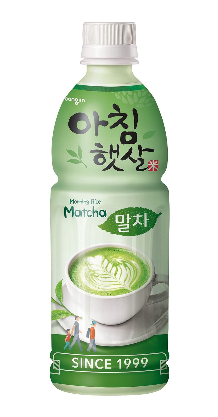 [서울=뉴시스] 웅진식품이 말차 트렌드를 반영해 신제품 '아침햇살 말차'를 출시한다.(사진=웅진식품) *재판매 및 DB 금지