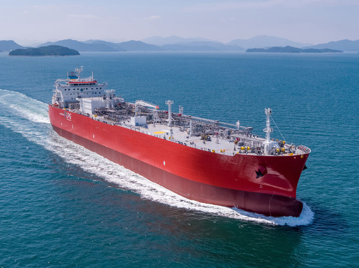 [서울=뉴시스] 삼성중공업이 건조한 대형가스운반선. (사진=삼성중공업) 2026.04.01. photo@newsis.com *재판매 및 DB 금지 *재판매 및 DB 금지