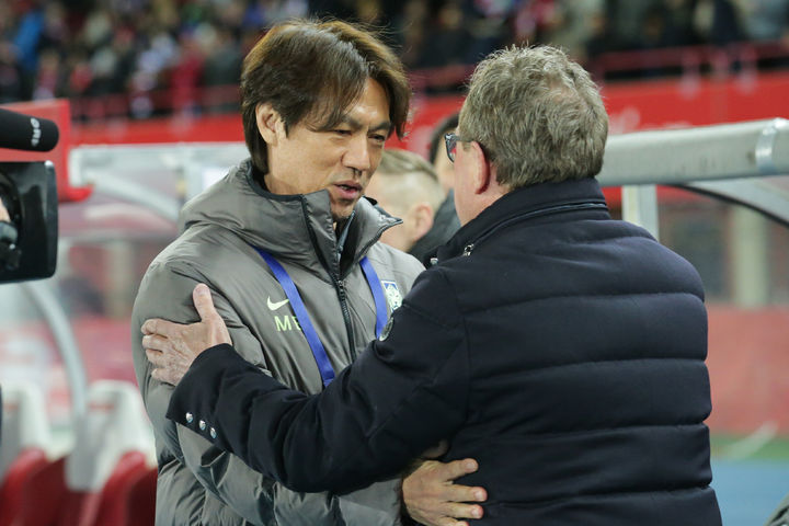 [빈=AP/뉴시스] 홍명보 한국 축구대표팀 감독. 2026.03.31. *재판매 및 DB 금지