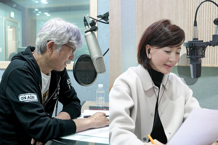 [서울=뉴시스] 글로벌 아동권리 전문 비정부기구(NGO) 굿네이버스는 창립 35주년을 기념해 MBC플러스와 함께 국내 위기가정과 아동의 삶을 조명하는 '휴먼다큐 소원'을 방영한다고 1일 밝혔다. 사진은 MBC 드라마넷 '휴먼다큐 소원' 첫 방송 내레이션에 참여한 가수 배철수(왼쪽)와 배우 이혜숙. (사진=굿네이버스 제공) 2026.04.01. photo@newsis.com *재판매 및 DB 금지