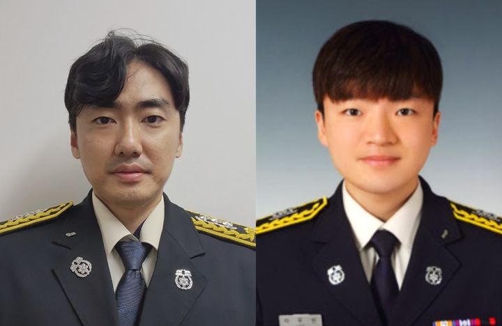 정기용 소방교와 이우빈 소방교. (사진=남양주소방서 제공) photo@newsis.com *재판매 및 DB 금지