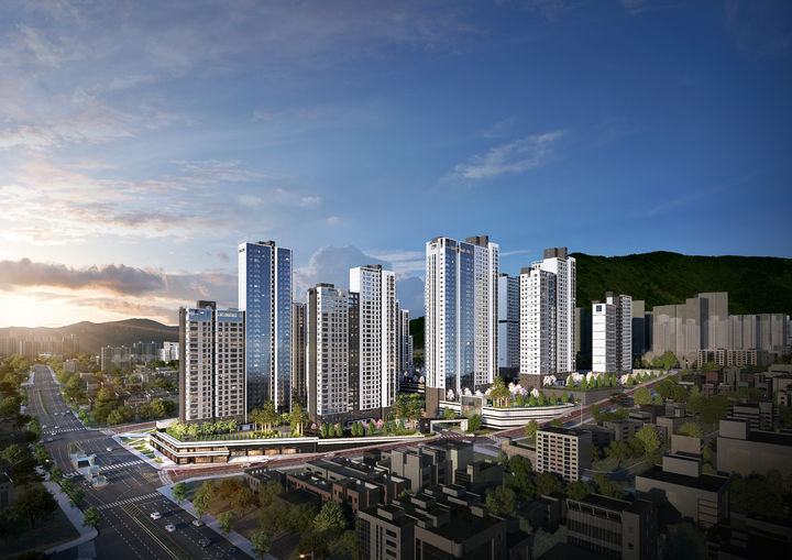 [부산=뉴시스] 엄궁역 트라비스 하늘채 투시도(사진=코오롱글로벌 제공) 2026.04.01. photo@newsis.com *재판매 및 DB 금지