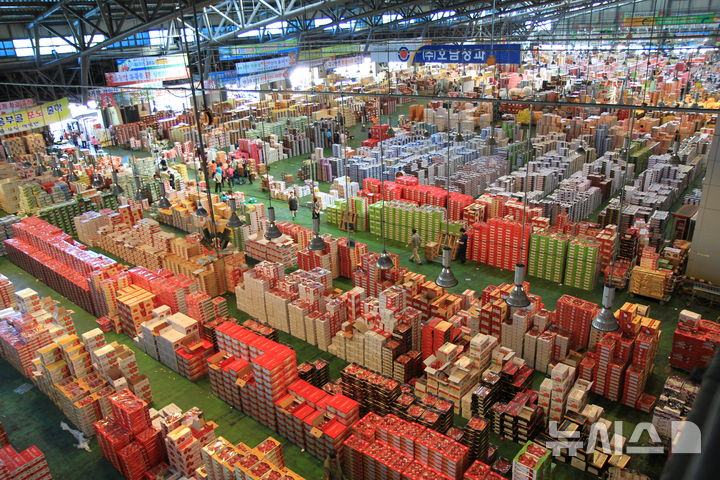 [광주=뉴시스]호남청과 매장사진