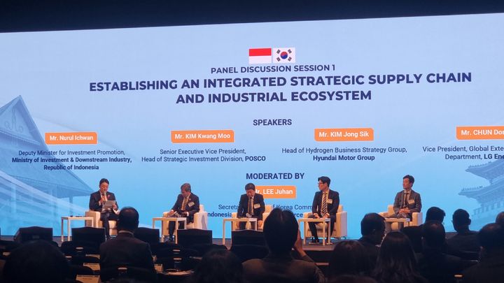 [서울=뉴시스]이지용 기자 = 1일 서울 신라호텔에서 열린 '한-인도네시아 비즈니스 포럼'에서 토론 세션이 진행되고 있다. 2026.04.01. leejy5223@newsis.com *재판매 및 DB 금지