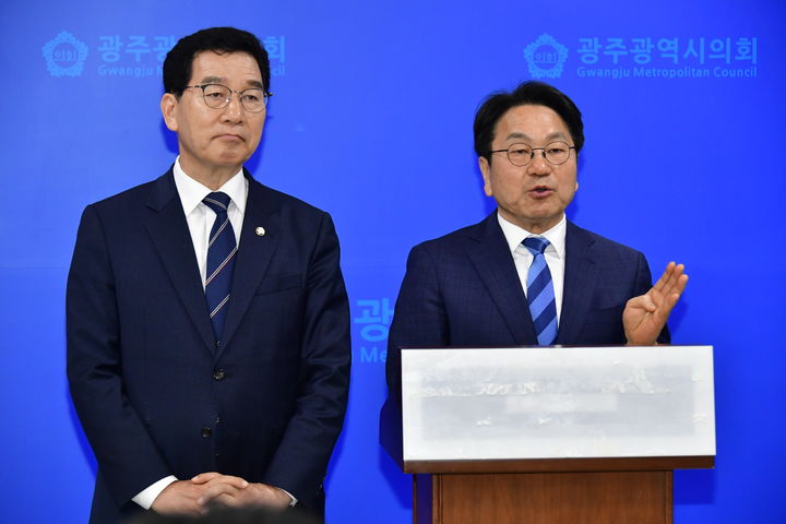 신정훈 , 강기정 예비후보. *재판매 및 DB 금지