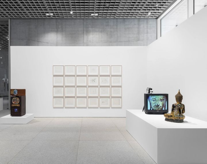 백남준 전시 전경.© Nam June Paik Estate. Photo: Jeon Byung Cheol Courtesy Gagosian *재판매 및 DB 금지