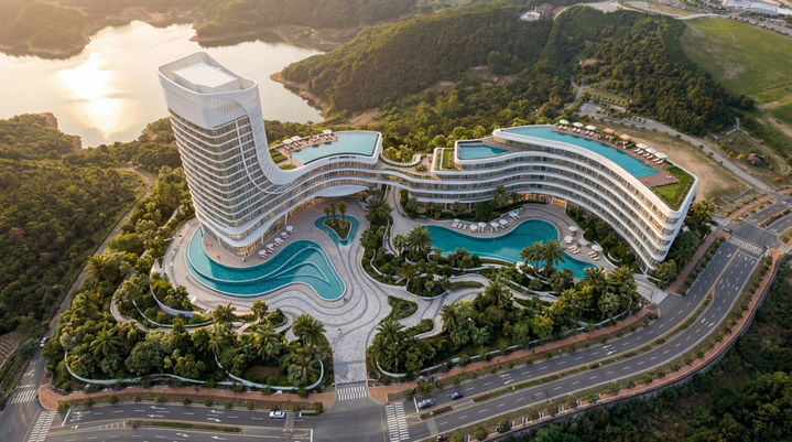 [안동=뉴시스] 안동문화관광단지 내에 추진 중인 300실 규모 4성급 호텔 설계도. (사진=안동시 제공) 2026.04.02. photo@newsis.com *재판매 및 DB 금지