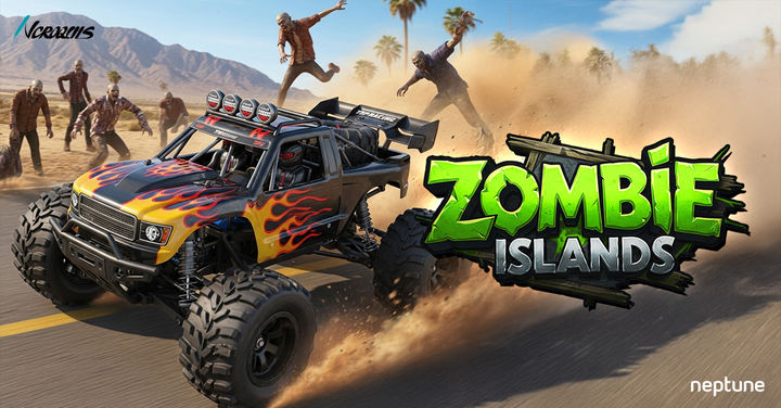 [서울=뉴시스] 넵튠이 개발 자회사 엔크로키의 신작 '배틀레이서 : 좀비 아일랜드' 글로벌 사전예약 신청자 수가 200만명을 돌파했다. (사진=넵튠 제공) *재판매 및 DB 금지