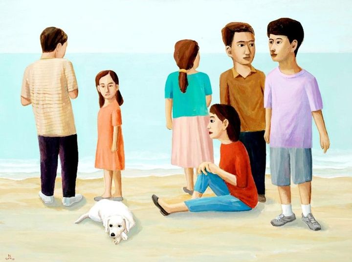 최석운, 2025, Vacances 1, 2025, Acrylic on canvas, 97x130cm *재판매 및 DB 금지