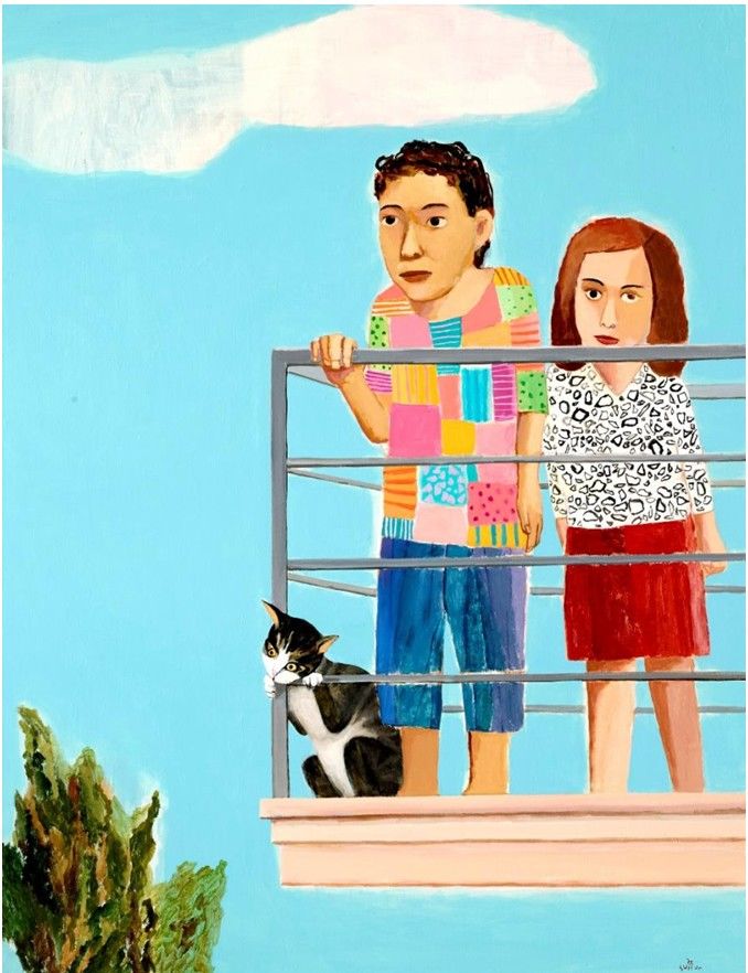 최석운, Balcony 1, 2025, Acrylic on canvas, 145.5x112cm *재판매 및 DB 금지