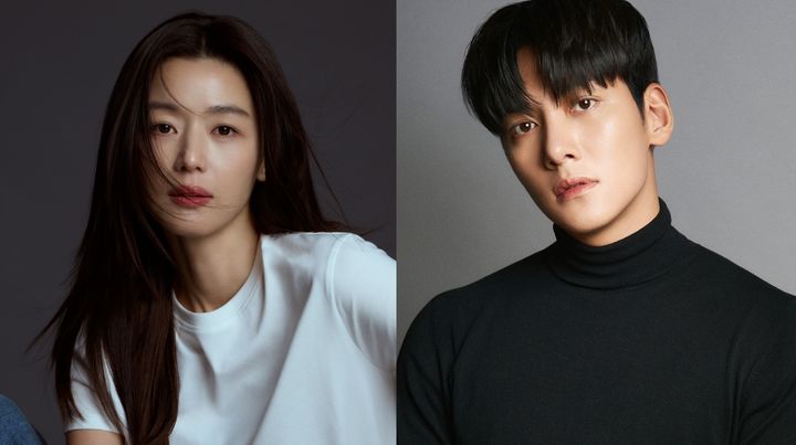 [서울=뉴시스] 배우 전지현, 지창욱. (사진=탑텐, 스프링 컴퍼니 제공) 2026.04.02. photo@newsis.com *재판매 및 DB 금지