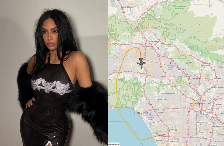 [서울=뉴시스] 미국의 인기 모델이자 유명인 킴 카다시안이 차로 30분 거리를 이동하기 위해 전용기를 이용한 사실이 알려지면서 환경 오염과 연료 낭비 논란에 휩싸였다. (사진=인스타그램, 레딧 갈무리) *재판매 및 DB 금지