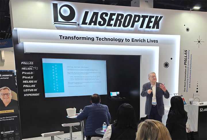 [서울=뉴시스] 피부미용 전문기업 레이저옵텍은 지난달 27일부터 31일까지 미국 콜로라도 덴버에서 열린 미국피부과학회 연례미팅(AAD)에 참가했다고 2일 밝혔다. (사진=레이저옵텍 제공) 2026.04.02. photo@newsis.com *재판매 및 DB 금지