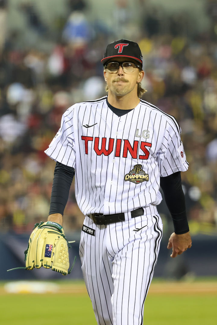 [서울=뉴시스] 프로야구 LG 트윈스의 라클란 웰스. (사진 = LG 트윈스 제공) *재판매 및 DB 금지