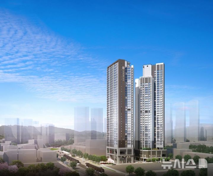 [서울=뉴시스] '문수로 라티에르 673' 투시도.