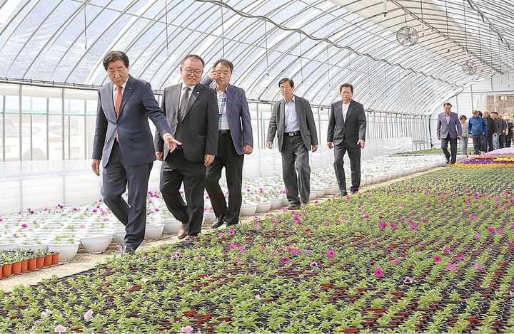 화훼 온실단지 준공식. *재판매 및 DB 금지
