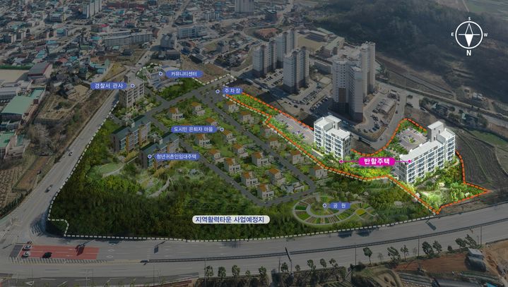 [순창=뉴시스] 순창군의 '전북형 반할주택' 위치·조감도. *재판매 및 DB 금지