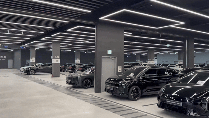 [평택=뉴시스] 류인선 기자 = 기아 인증중고차 평택직영점 적치 공간에 중고차가 적치돼 있다. 2026.4.5.photo@newsis.com *재판매 및 DB 금지