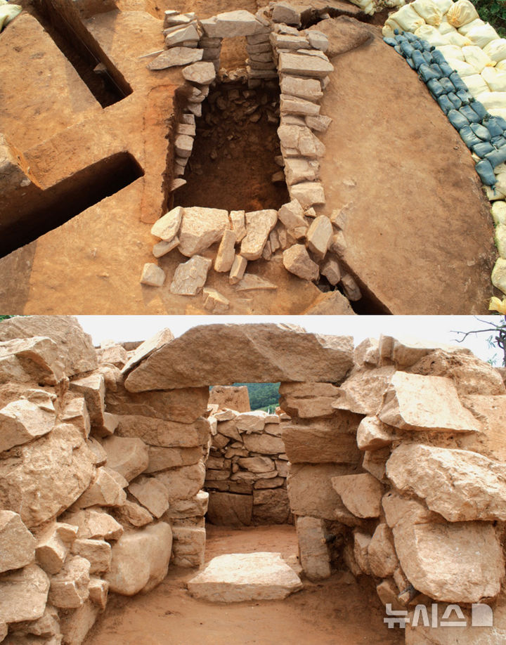 [광주=뉴시스] 5~6세기에 만들어진 것으로 추정되는 '광주 각화동 고분'. (사진=광주시청 제공). photo@newsis.com *재판매 및 DB 금지