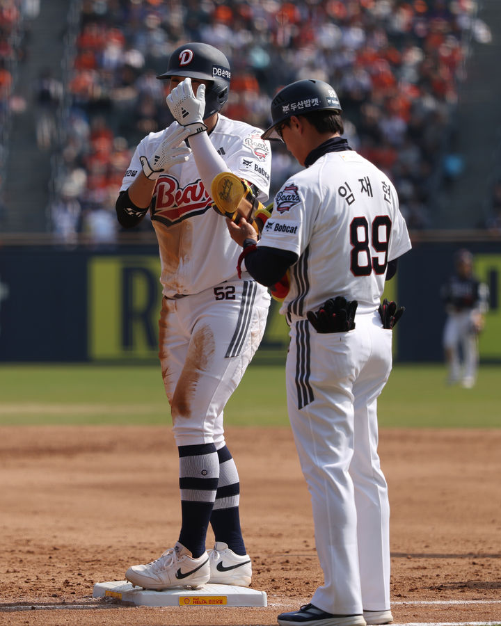 [서울=뉴시스] 프로야구 두산 베어스의 박준순. (사진 = 두산 베어스 제공) *재판매 및 DB 금지