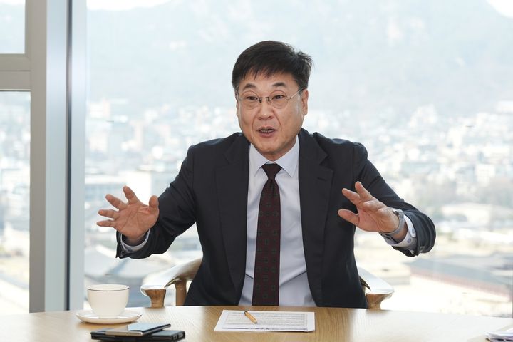 [서울=뉴시스]뉴시스와 인터뷰하는 정문헌 종로구청장. 2026.03.20. (사진=종로구 제공) *재판매 및 DB 금지