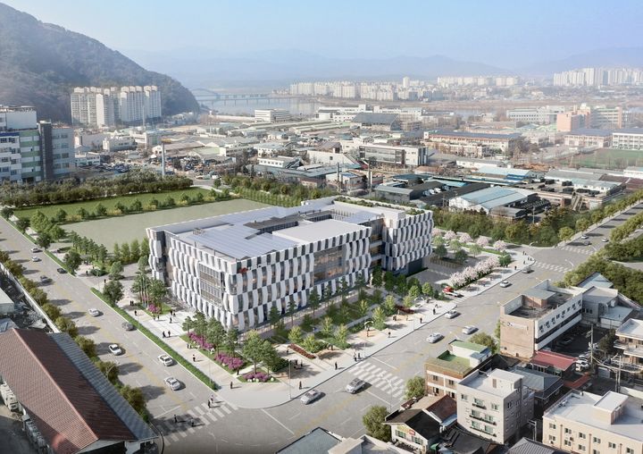 [세종=뉴시스]한전 강원본부 신축사옥 예상 조감도다.(사진=한전 제공) *재판매 및 DB 금지