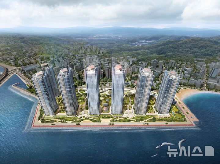 [서울=뉴시스] 부산 수영구 남천 삼익비치 재건축 조감도.