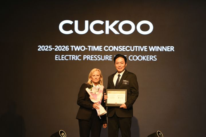 [서울=뉴시스] 2026 뉴욕페스티벌 대한민국-국가브랜드대상에서 2관왕에 오른 쿠쿠. (사진=쿠쿠 제공) 2026.04.06. photo@newsis.com *재판매 및 DB 금지