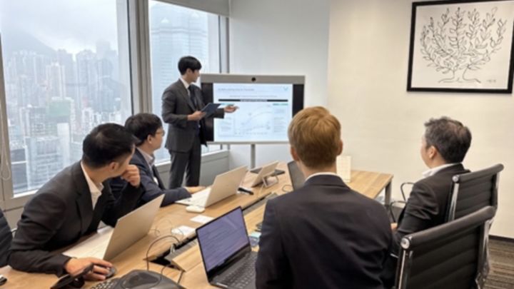 채비가 지난달 30일부터 이달 3일까지 홍콩·싱가포르에서 진행한 해외 IR 현장. (사진=채비) *재판매 및 DB 금지