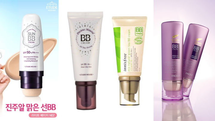 [서울=뉴시스] 2000~2010년대 BB크림 유행을 이끌었던 에뛰드하우스, 이니스프리, 더페이스샵 비비크림 제품들 (사진=각사 제공) 2026.04.06. photo@newsis.com *재판매 및 DB 금지