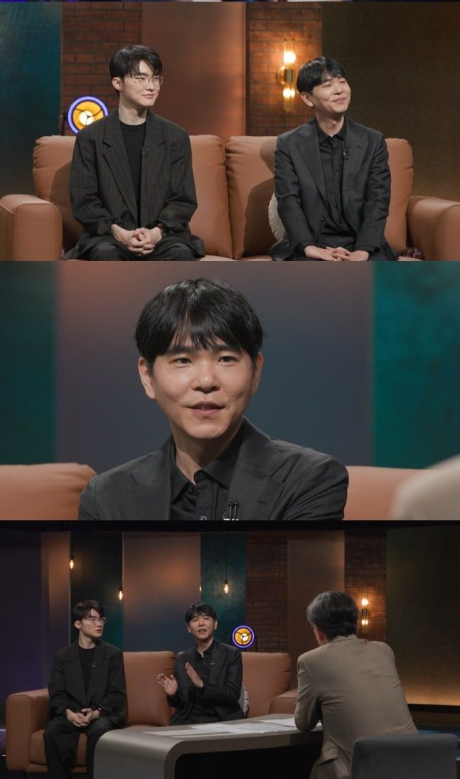 [서울=뉴시스] 프로게이머 '페이커' 이상혁과 이세돌 9단이 인공지능(AI)과의 대결을 주제로 대담을 나눈다. (사진=MBC) 2026.04.06. photo@newsis.com *재판매 및 DB 금지