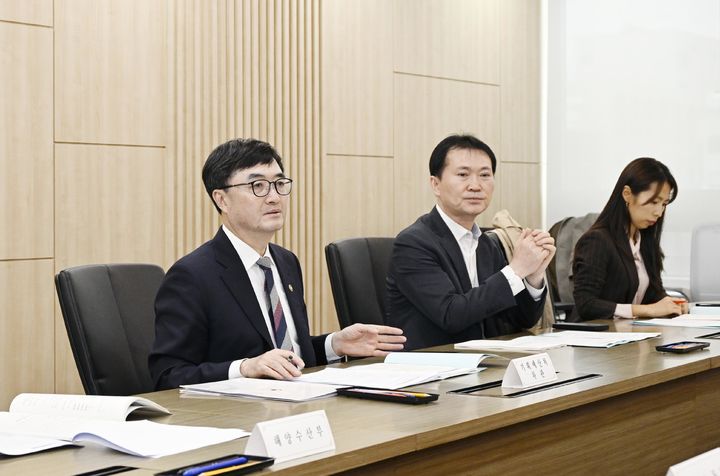 [서울=뉴시스] 임기근 기획예산처 차관이 6일 오후 서울 영등포구 중소기업중앙회에서 제7차 재정집행 점검회의를 주재하고 있다. (사진=기획예산처 제공) 2026.04.06. photo@newsis.com *재판매 및 DB 금지